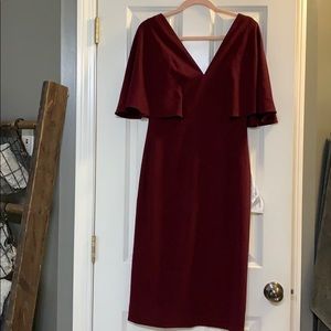Dress The Population Louisa Flutter Sleeve Dress